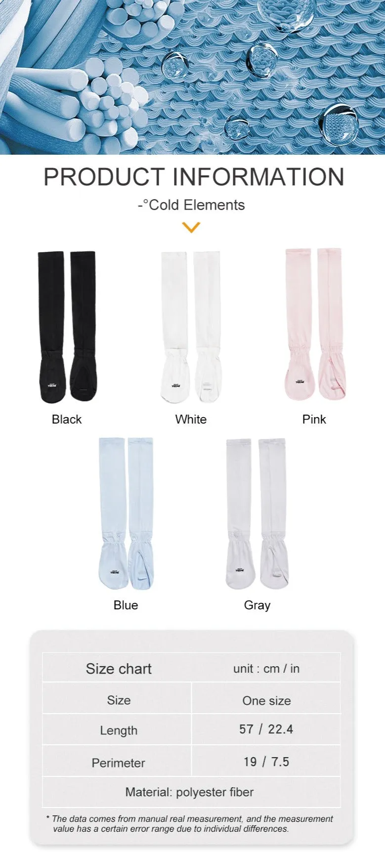 3945 Arm Sun Sleeves Compression UV Protection Cooling for Men Women Summer Sunblock Cycling Driving Golf Running