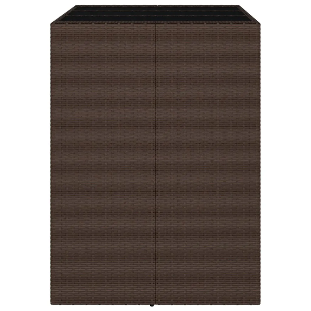 Bar Table Counter Height Bar Table for Kitchen Dining Room Poly Rattan
