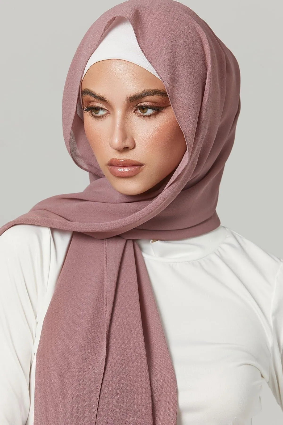 Basic Luxe Chiffon Hijab- Mecca