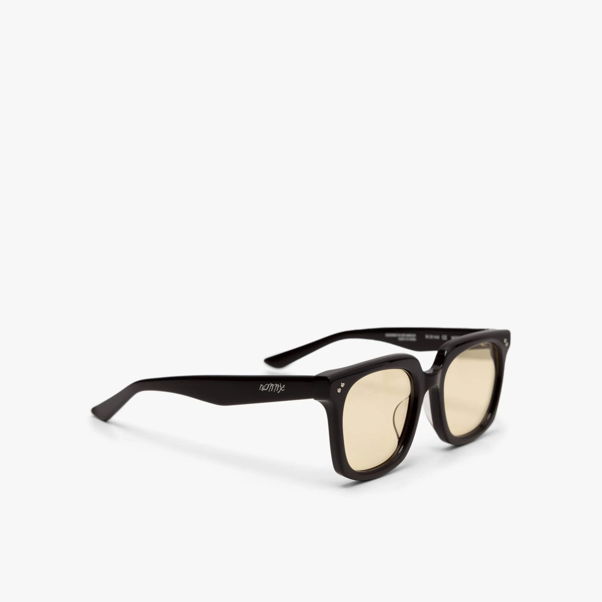 Bonnie Clyde Mercutio Sunglasses Dark Brown / Yellow