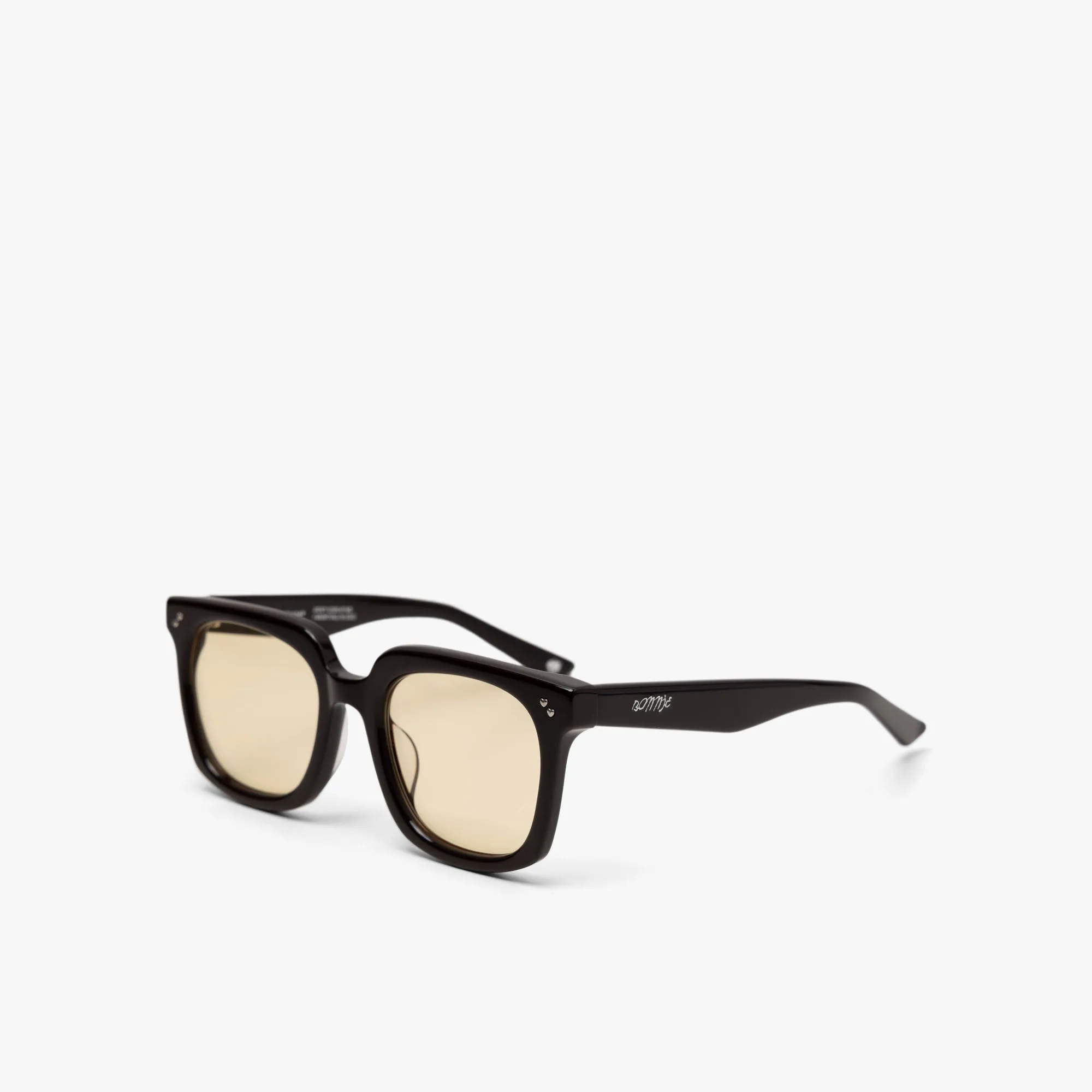 Bonnie Clyde Mercutio Sunglasses Dark Brown / Yellow