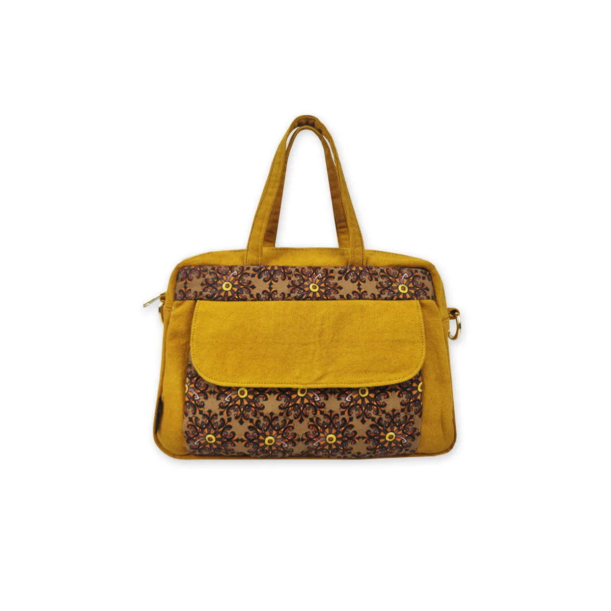 Box Sling Pouch Combo- Mustard Knot