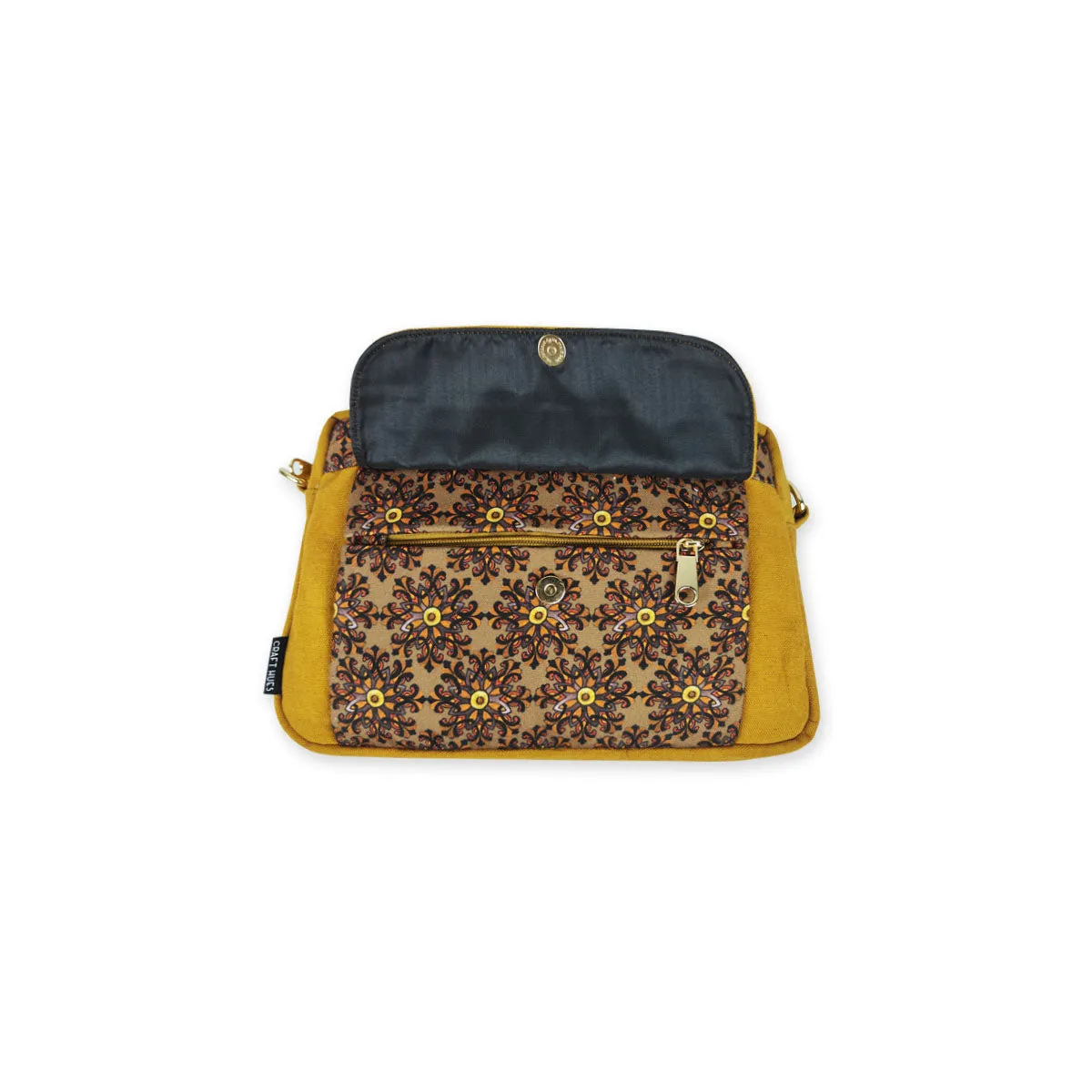 Box Sling Pouch Combo- Mustard Knot