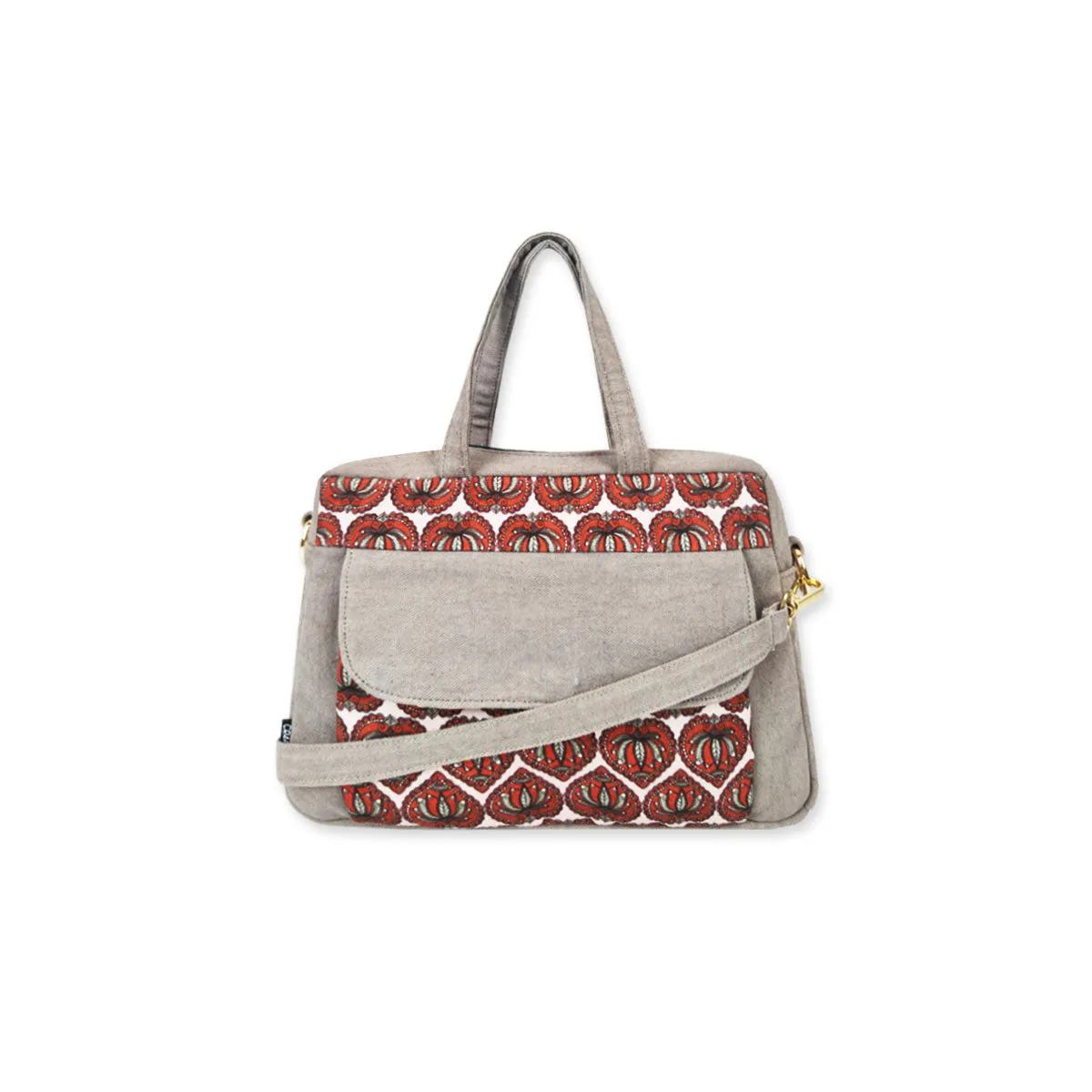 Box Sling Pouch Combo- Red Lotus