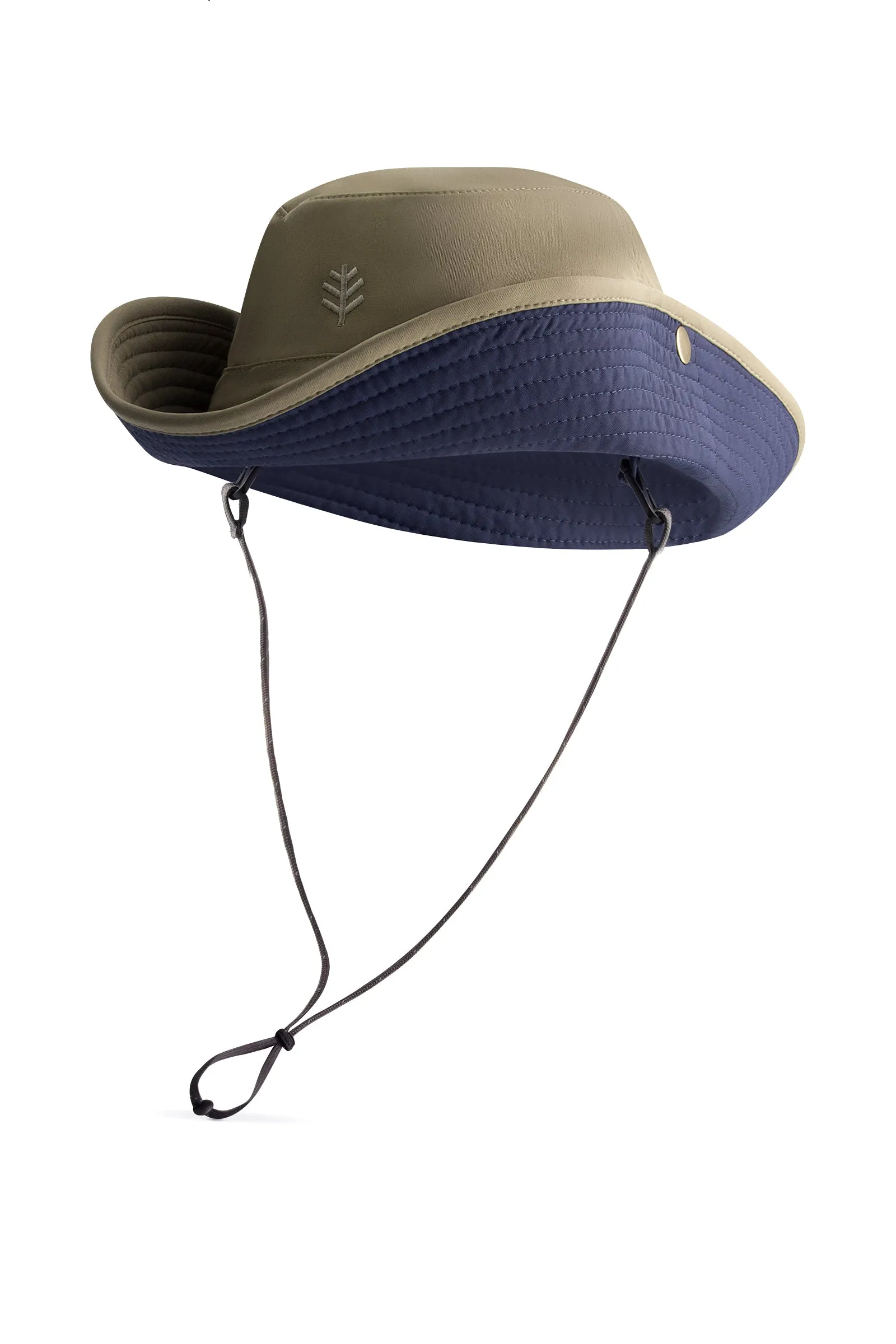 Chase Featherweight Bucket Hat | Khaki/Navy