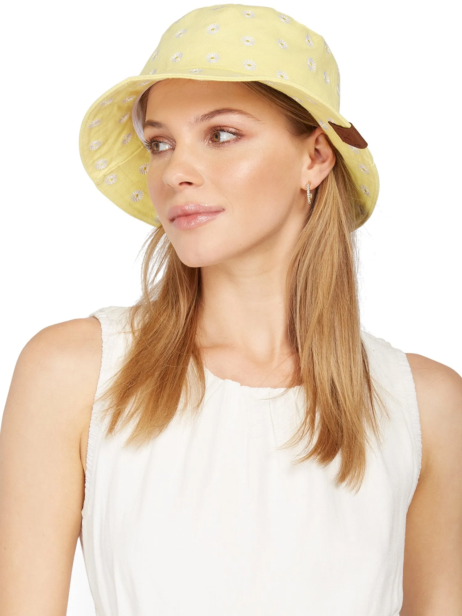Cheveux Yellow Daisy-Print Bucket Hat - Brands We Love