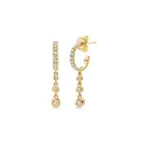 Chroma Gold Dangle Hoops