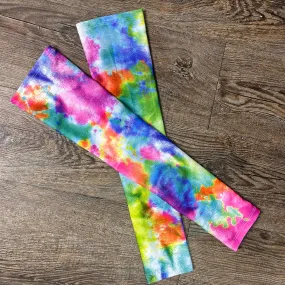 Compression Arm Sleeves in Watercolor Print Spandex