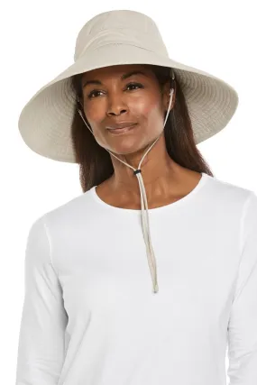 Coolibar Cyd Sand Travel Beach Hat UPF 50  - Sand
