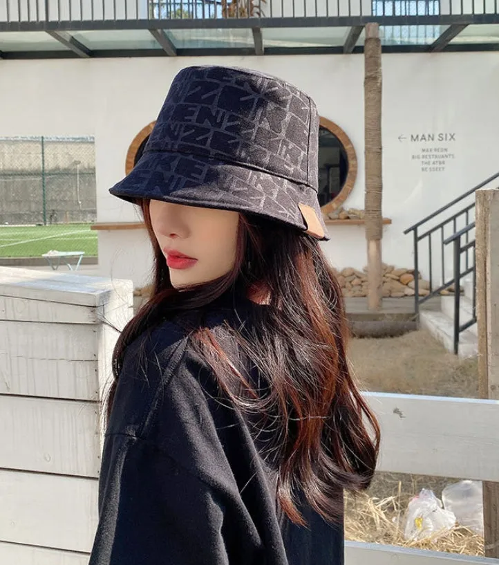 Cotton Bucket Hat Unisex Outdoor Fishing Cap Packable Travel Beach Sun Hat YZB0203