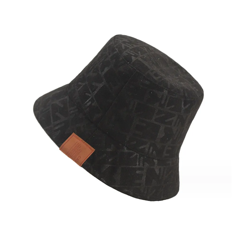 Cotton Bucket Hat Unisex Outdoor Fishing Cap Packable Travel Beach Sun Hat YZB0203