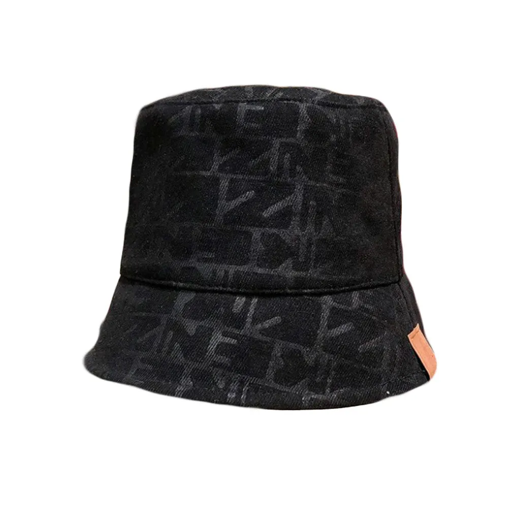 Cotton Bucket Hat Unisex Outdoor Fishing Cap Packable Travel Beach Sun Hat YZB0203