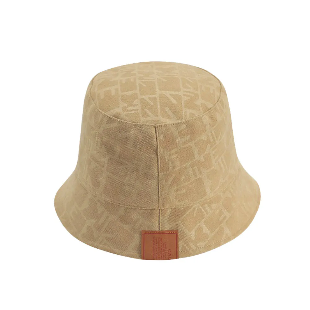 Cotton Bucket Hat Unisex Outdoor Fishing Cap Packable Travel Beach Sun Hat YZB0203