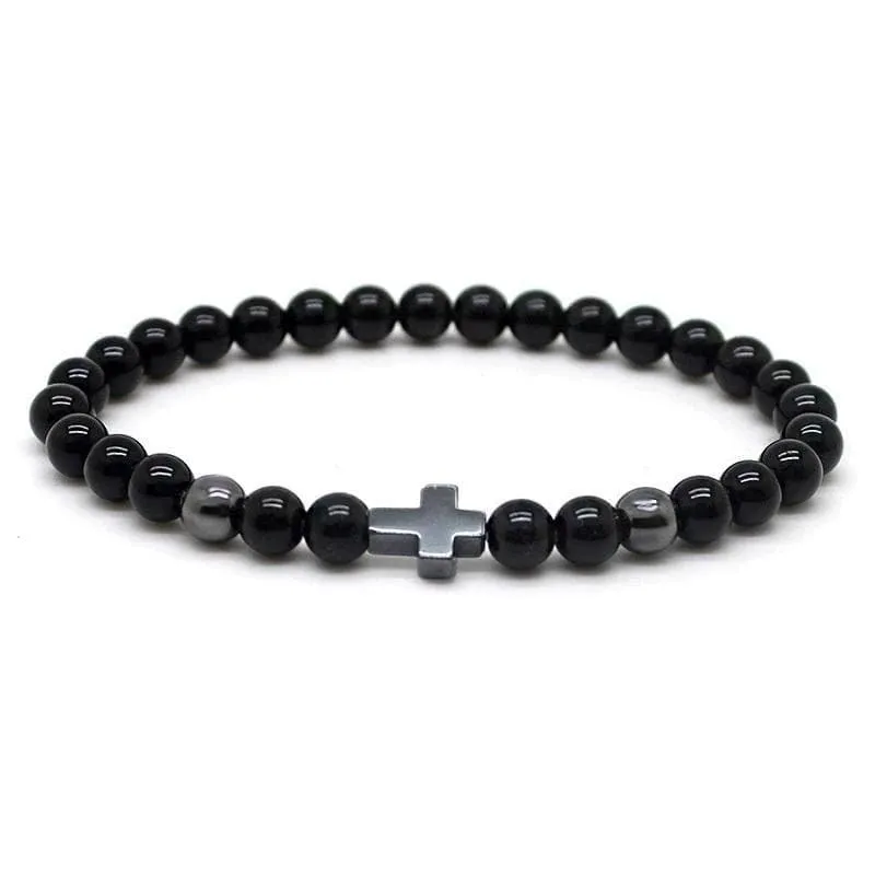 Cross Bead Bracelet <br> Men of Faith