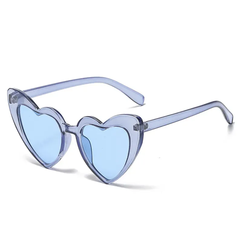 Cycling Pink Heart Shaped Sunglasses Women Cat Eye Female Sun Glasses Luxury Brand Retro Love Eyewear Men Oversized Shade UV400