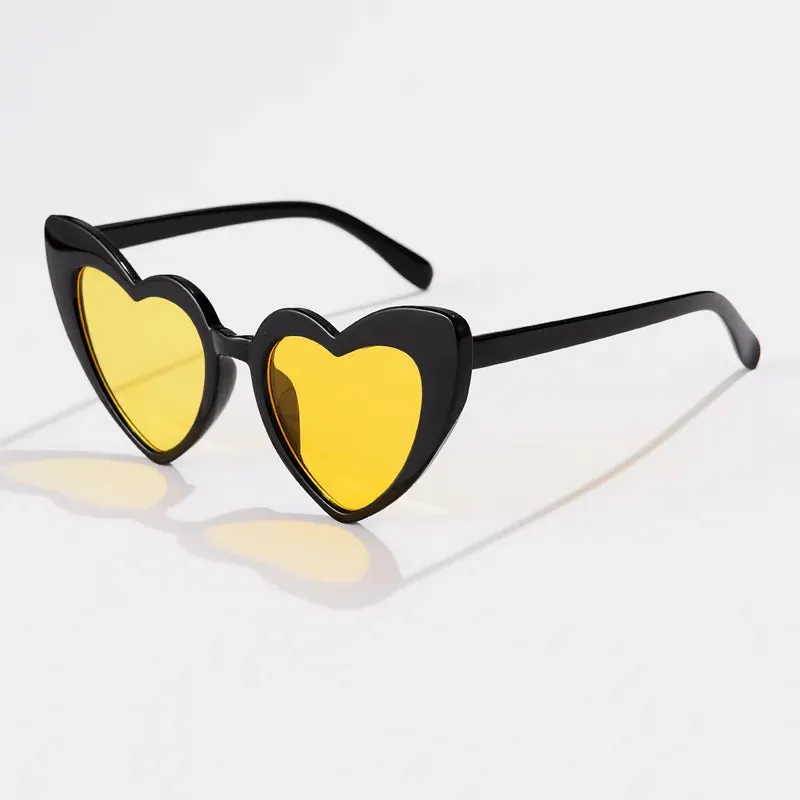 Cycling Pink Heart Shaped Sunglasses Women Cat Eye Female Sun Glasses Luxury Brand Retro Love Eyewear Men Oversized Shade UV400