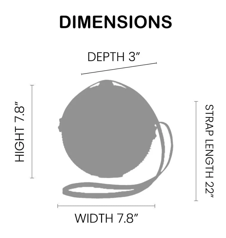 Eco Chic Black And White Round Sling Bag