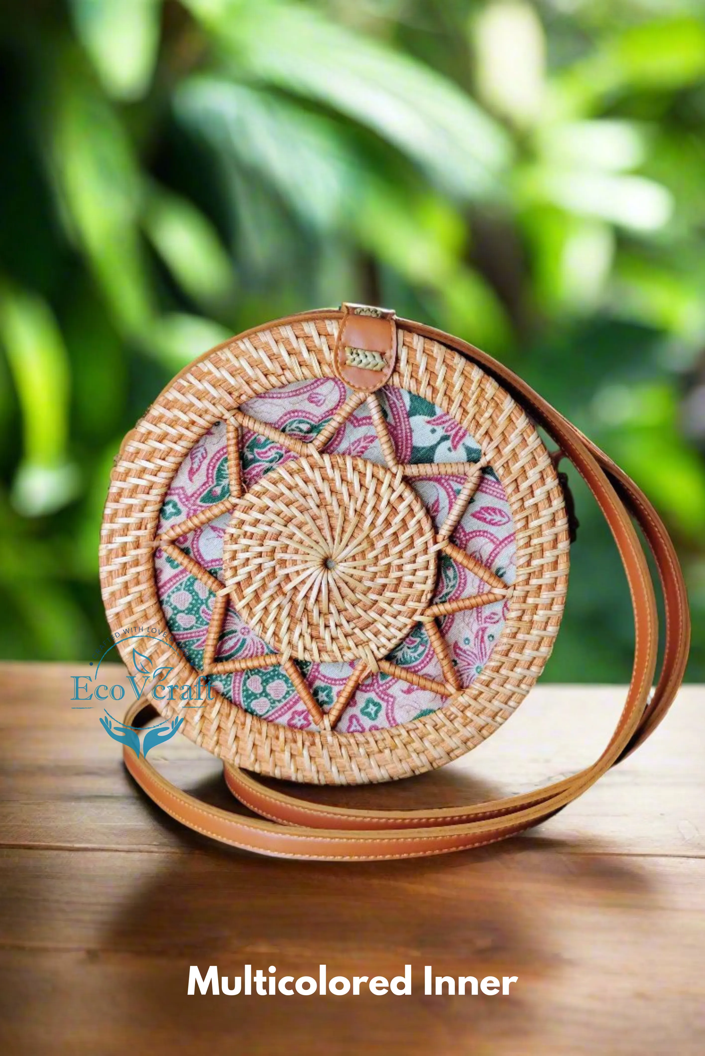 Eco Star Brown Round Sling Bag