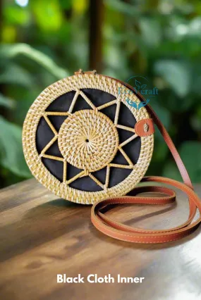 Eco Star Brown Round Sling Bag