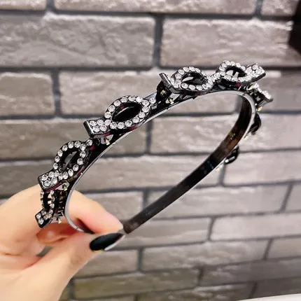 Fashion Pearl Non-Slip Rhinestone Hairbands