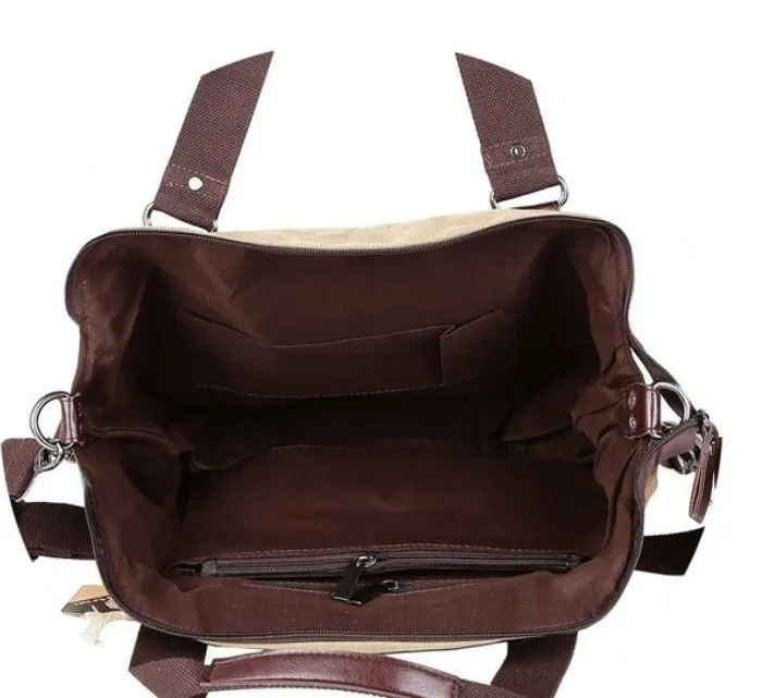 Fashion Vintage Shoulder Color Block Bag