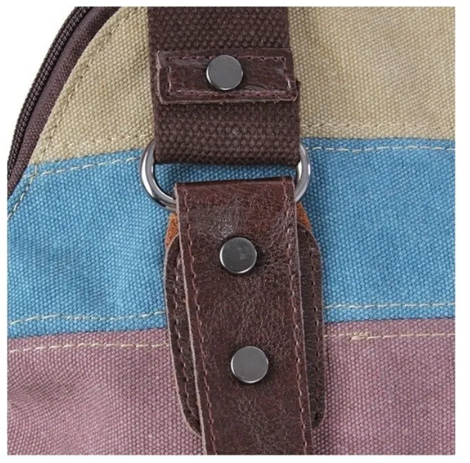 Fashion Vintage Shoulder Color Block Bag