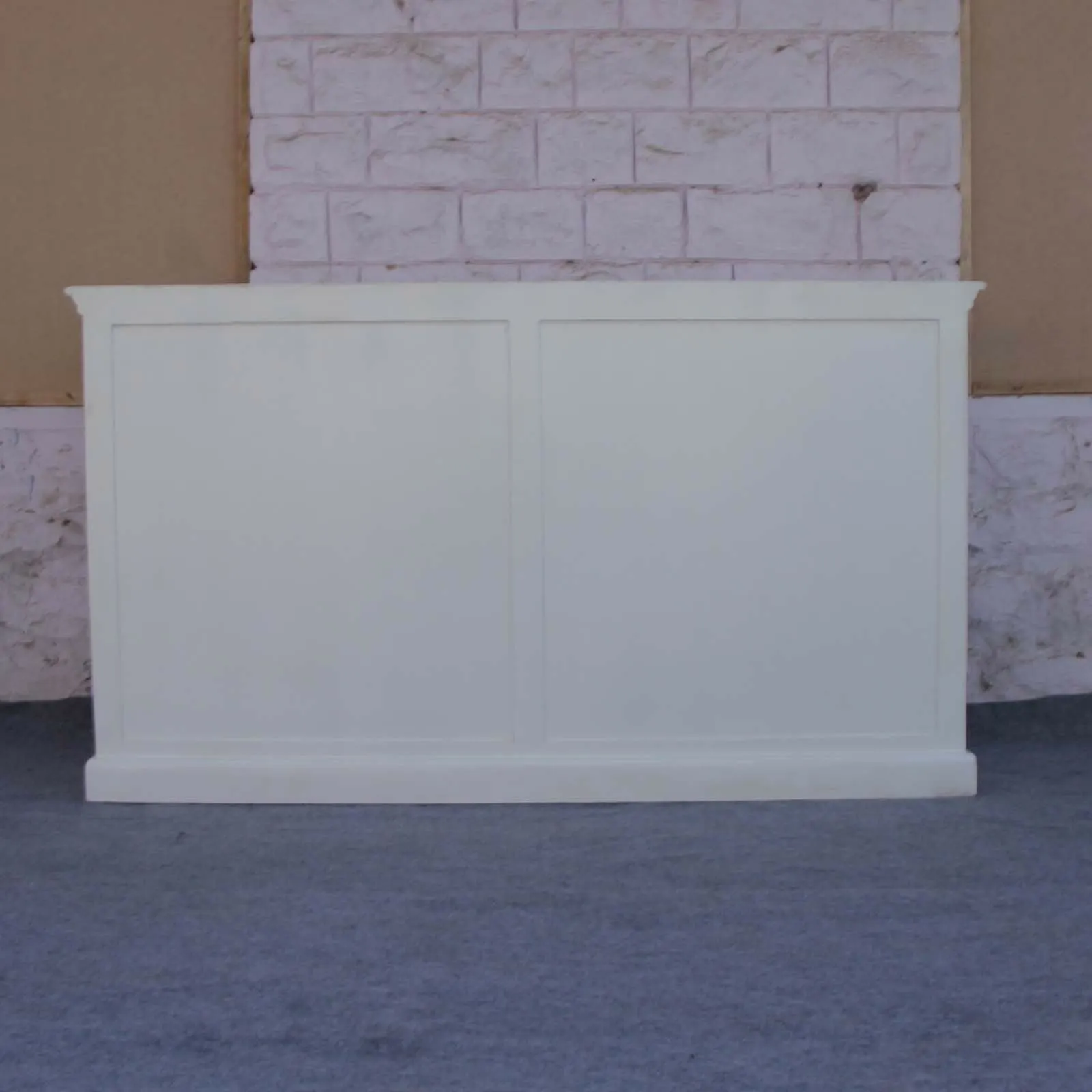 Floral Jali Design Hand Carved Sideboard White 160cm