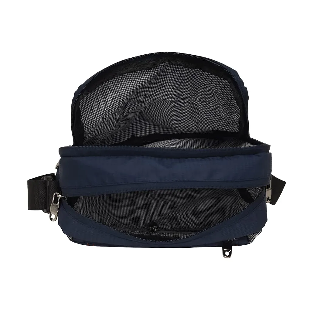 Fly Fashion Nylon Sling Bag for Men Cross Body Travel Office Business Messenger one Side Shoulder Bag for Men and Women - Blue
