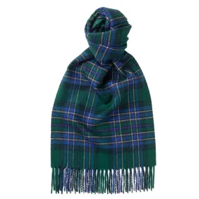 Green Tartan & Plaid Brushed Cashmere Scarf