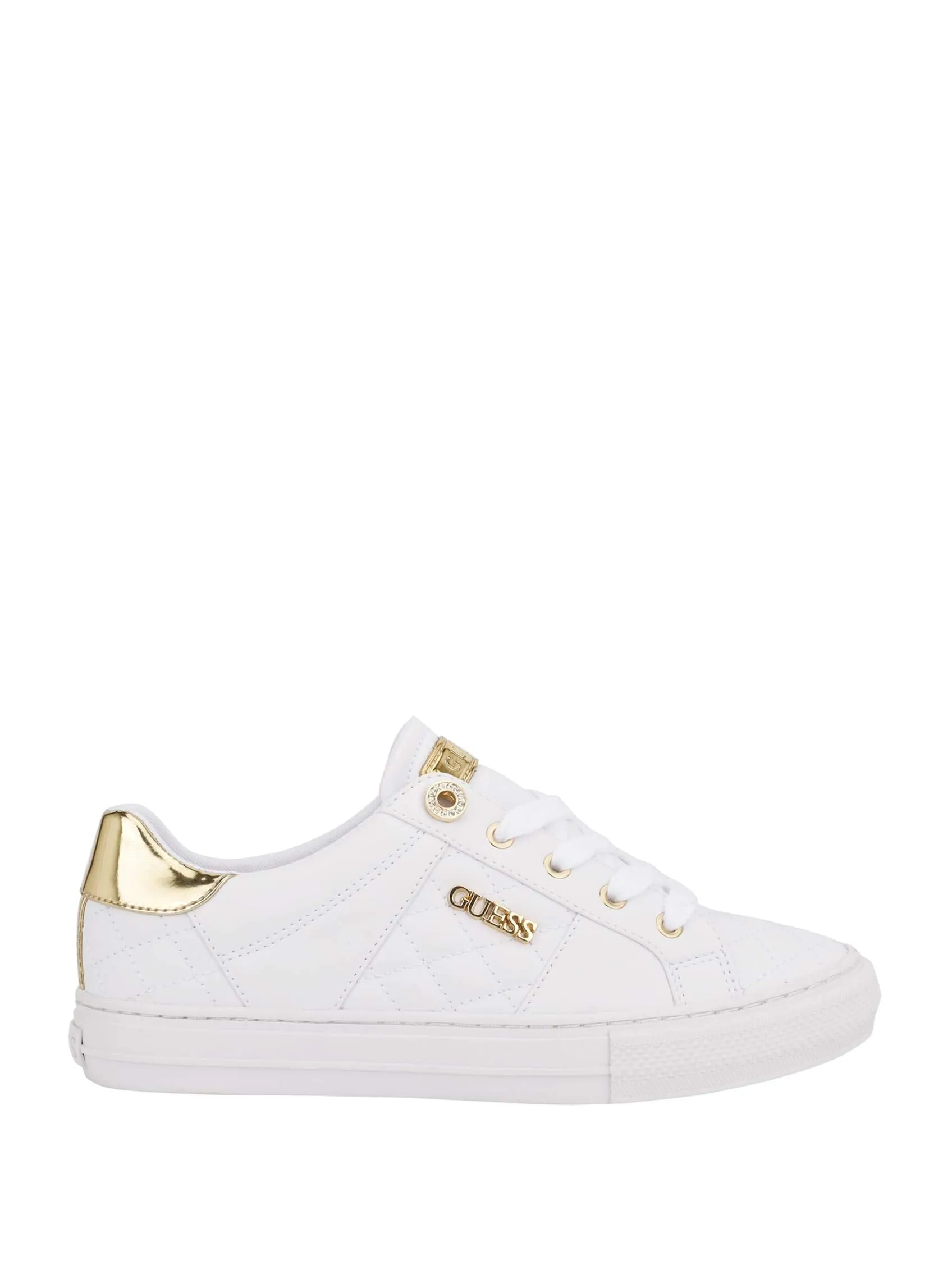 Guess Women's Loven Sneaker, White, 7