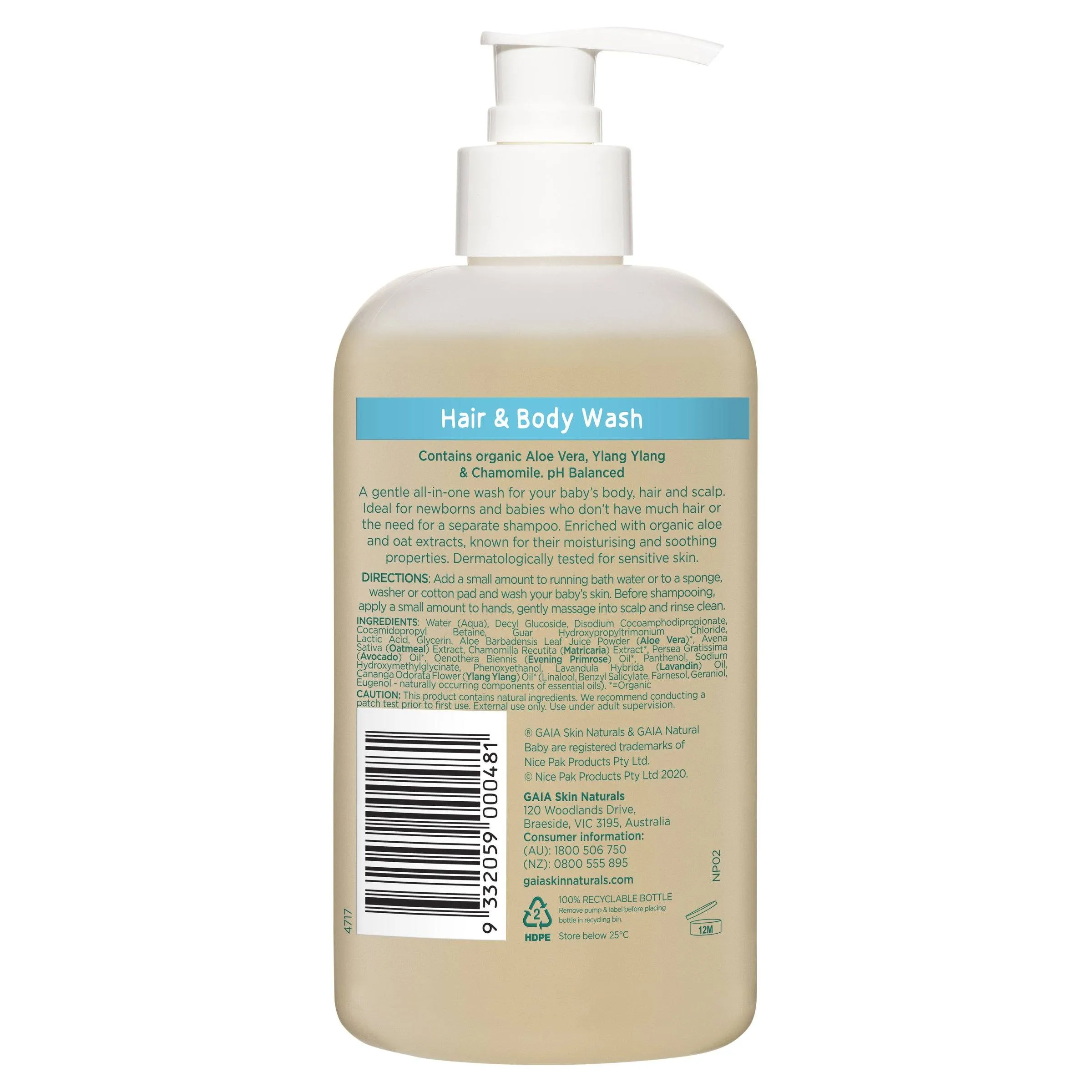Hair And Body Wash 500ml Twin Pack Special (free gift worth $42.90)