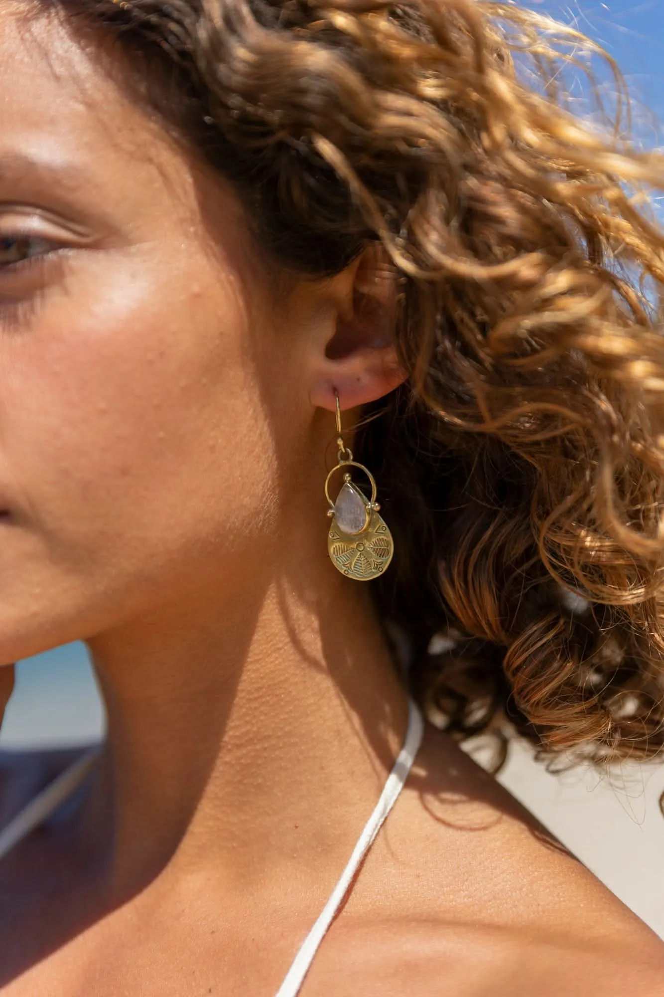 Harmony Earrings - Rose Quartz