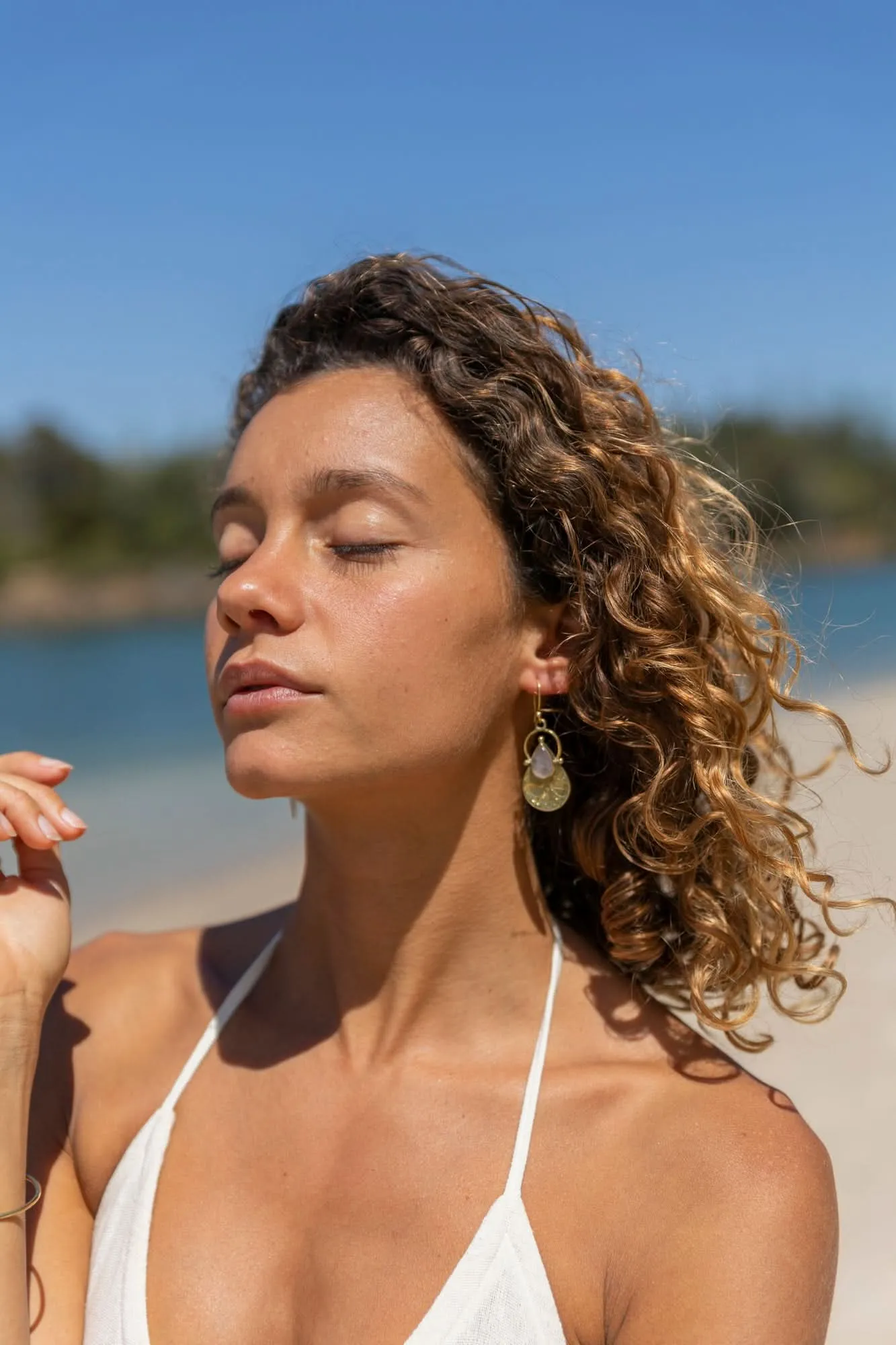 Harmony Earrings - Rose Quartz