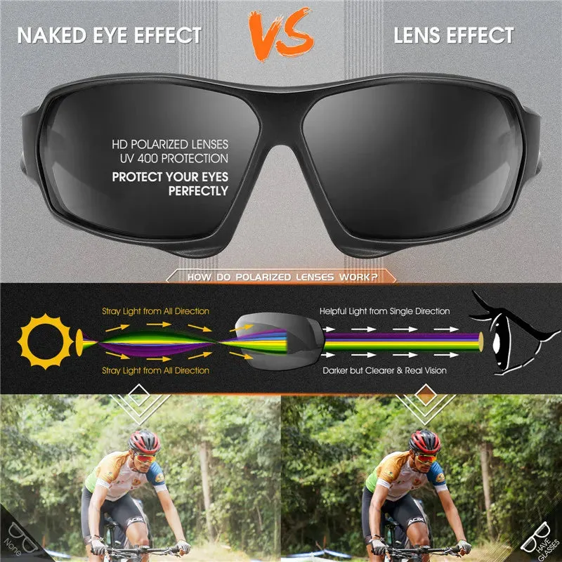 HD Polarized Cycling Sunglasses UV400 Protection Bike MTB Road Bicycle Eyewear Men Women Outdoor Sport Goggles