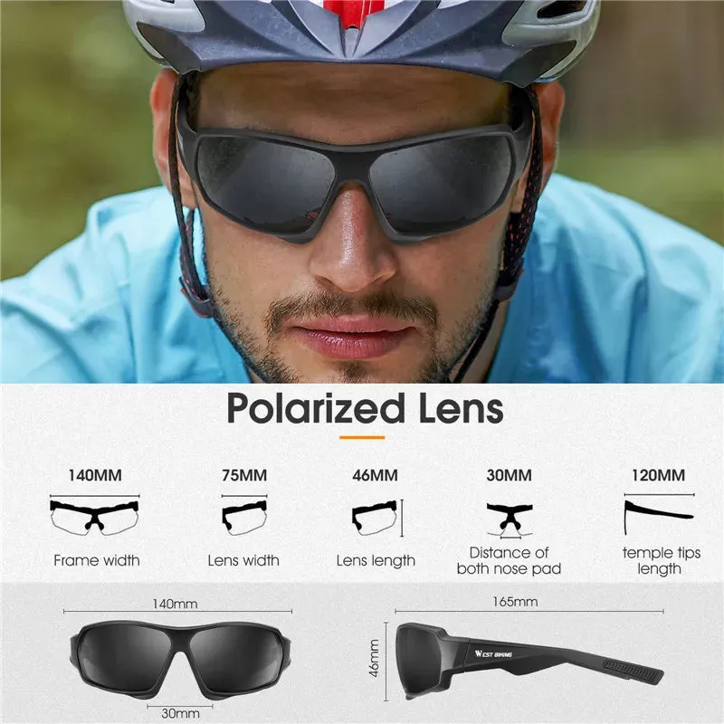 HD Polarized Cycling Sunglasses UV400 Protection Bike MTB Road Bicycle Eyewear Men Women Outdoor Sport Goggles