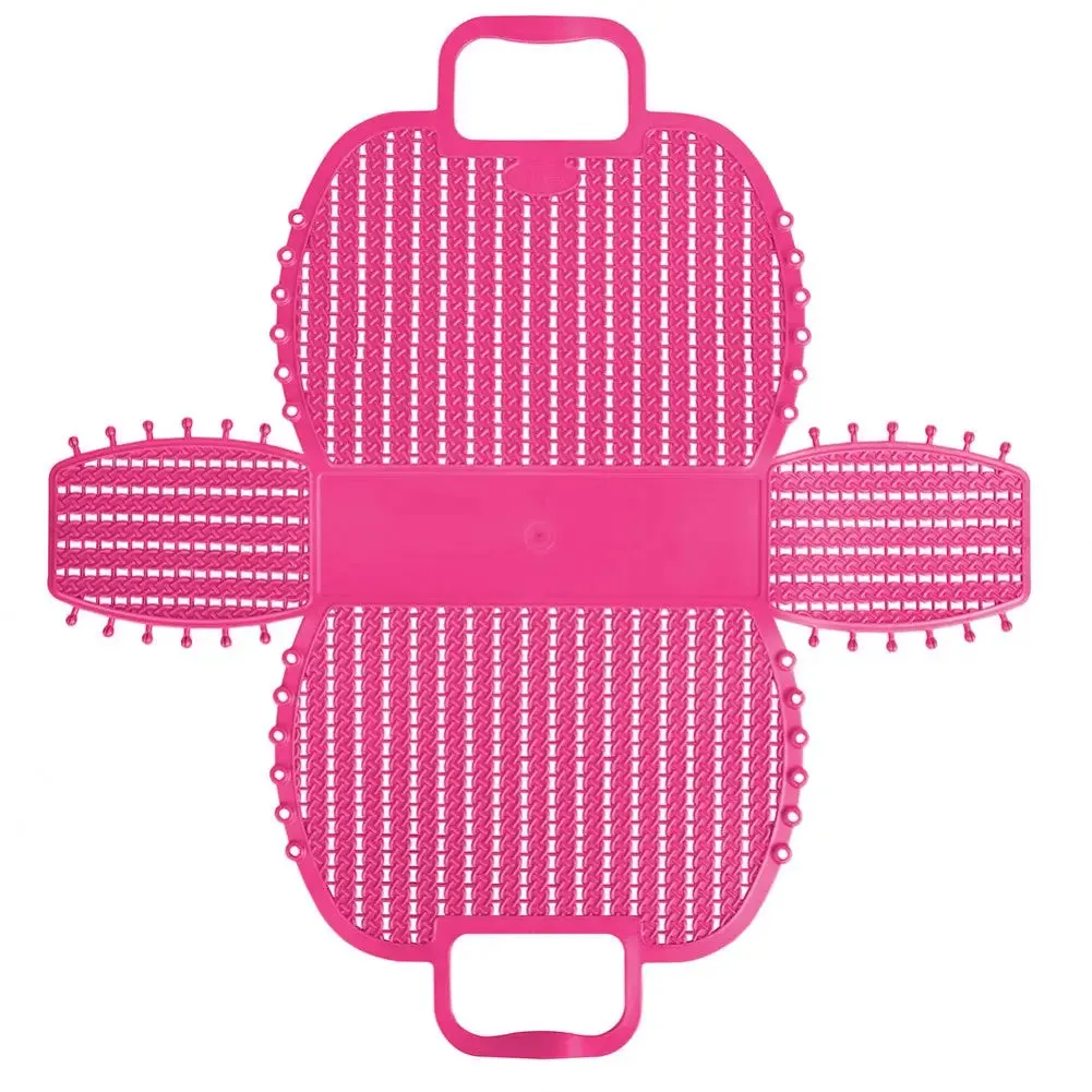 Hot Pink Foldable Mini Plastic Women's Tote Bag