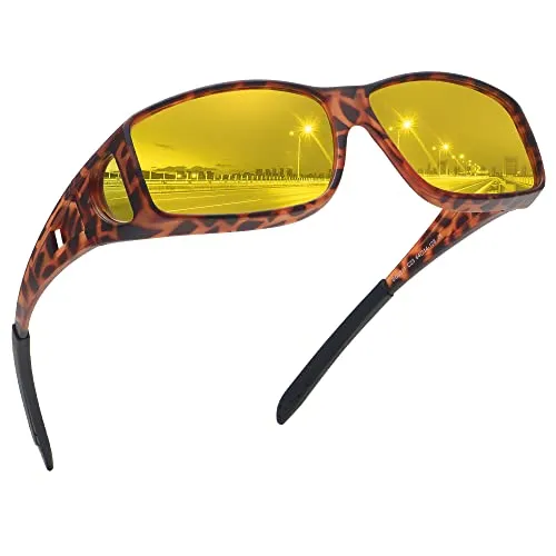JOLLYNOVA Fit Over Glasses Sunglasses for Men Women,Wrap Around Sunglasses Polarized 100% UV400 Protection
