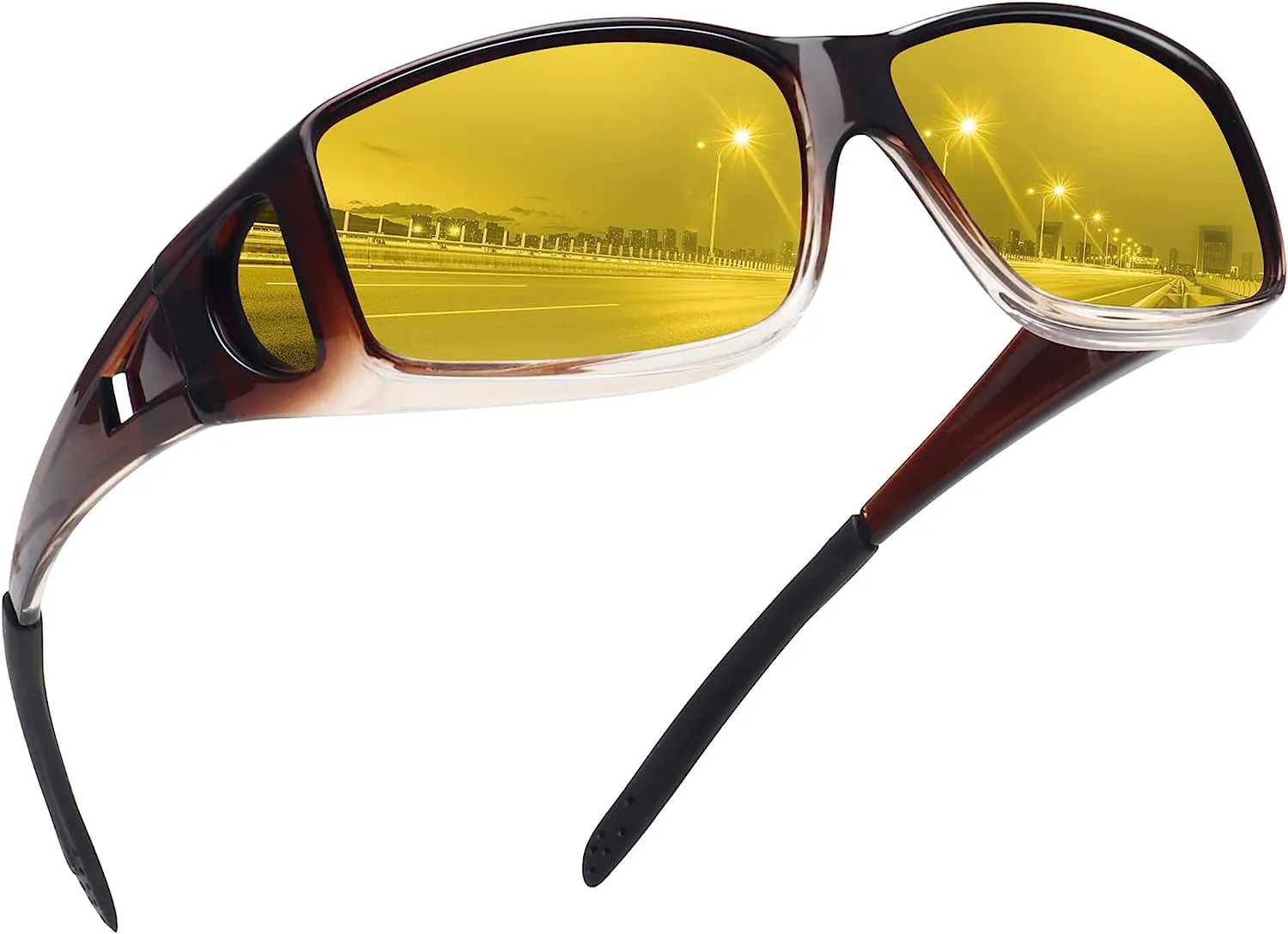 JOLLYNOVA Fit Over Glasses Sunglasses for Men Women,Wrap Around Sunglasses Polarized 100% UV400 Protection