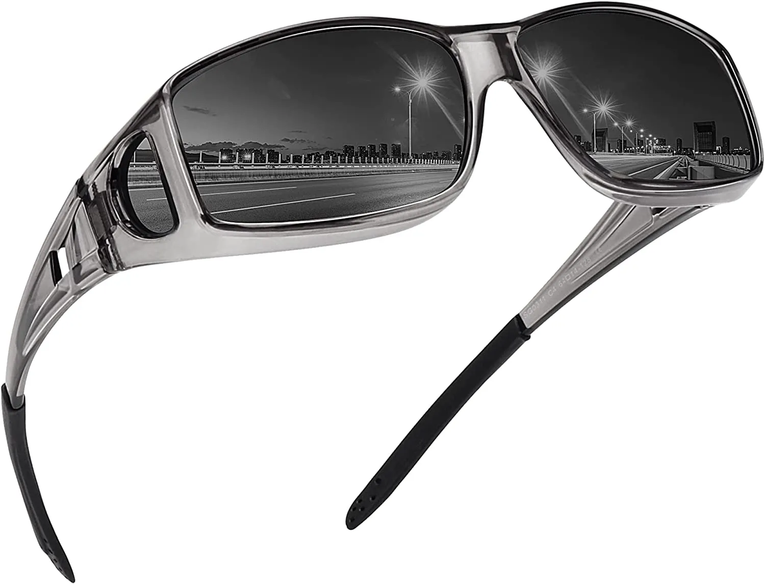 JOLLYNOVA Fit Over Glasses Sunglasses for Men Women,Wrap Around Sunglasses Polarized 100% UV400 Protection