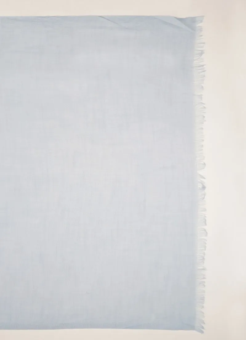 Light Blue Cotton Soft scarf