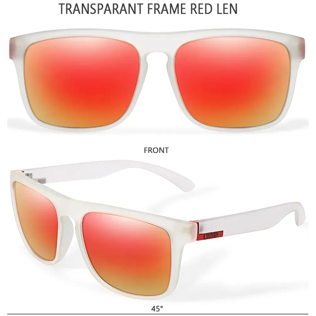 LOISRUBY Brand Square Cycling Sunglasses Men Polarized Fishing Sun Glasses UV400 Eyewear Women Shades oculos de sol masculino