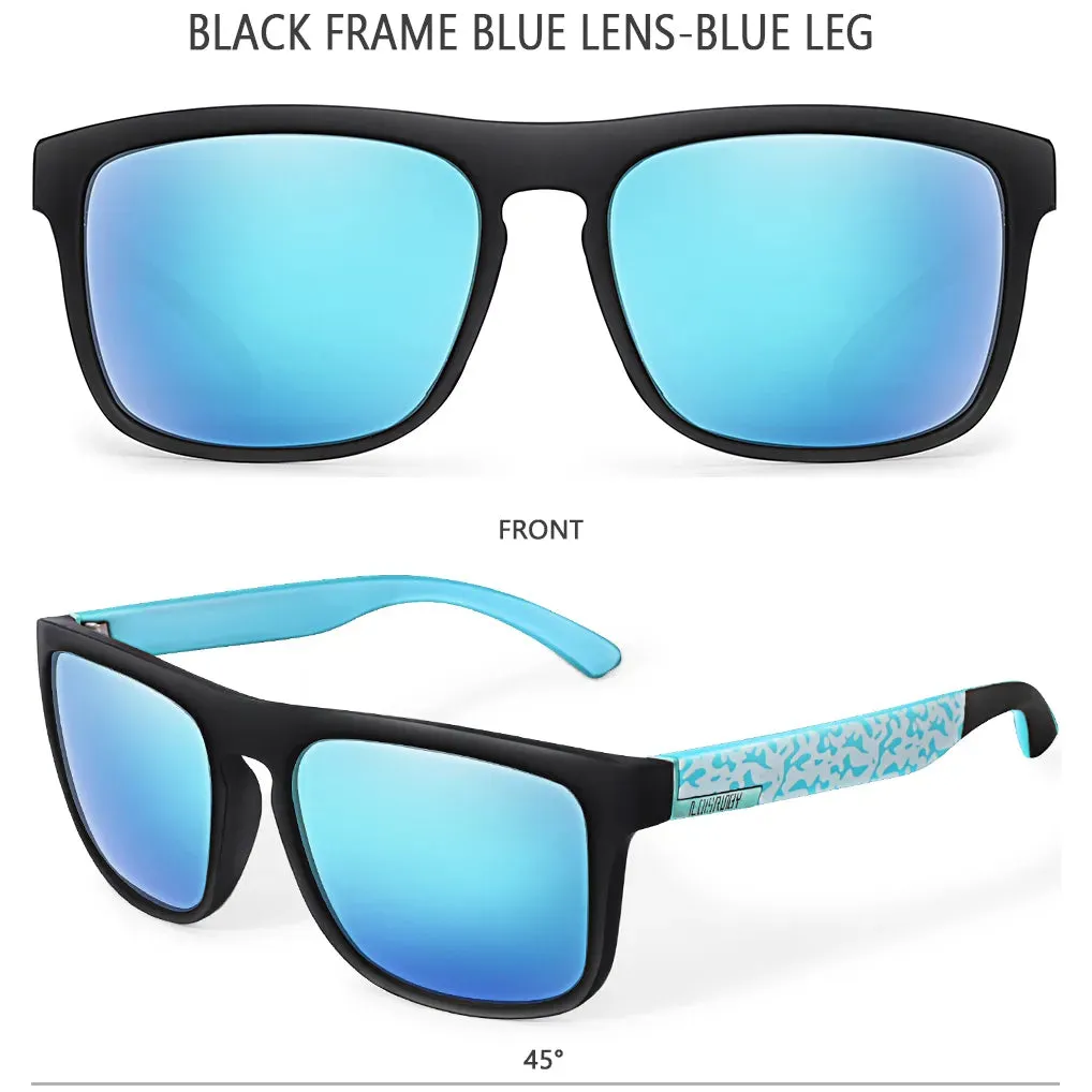 LOISRUBY Brand Square Cycling Sunglasses Men Polarized Fishing Sun Glasses UV400 Eyewear Women Shades oculos de sol masculino