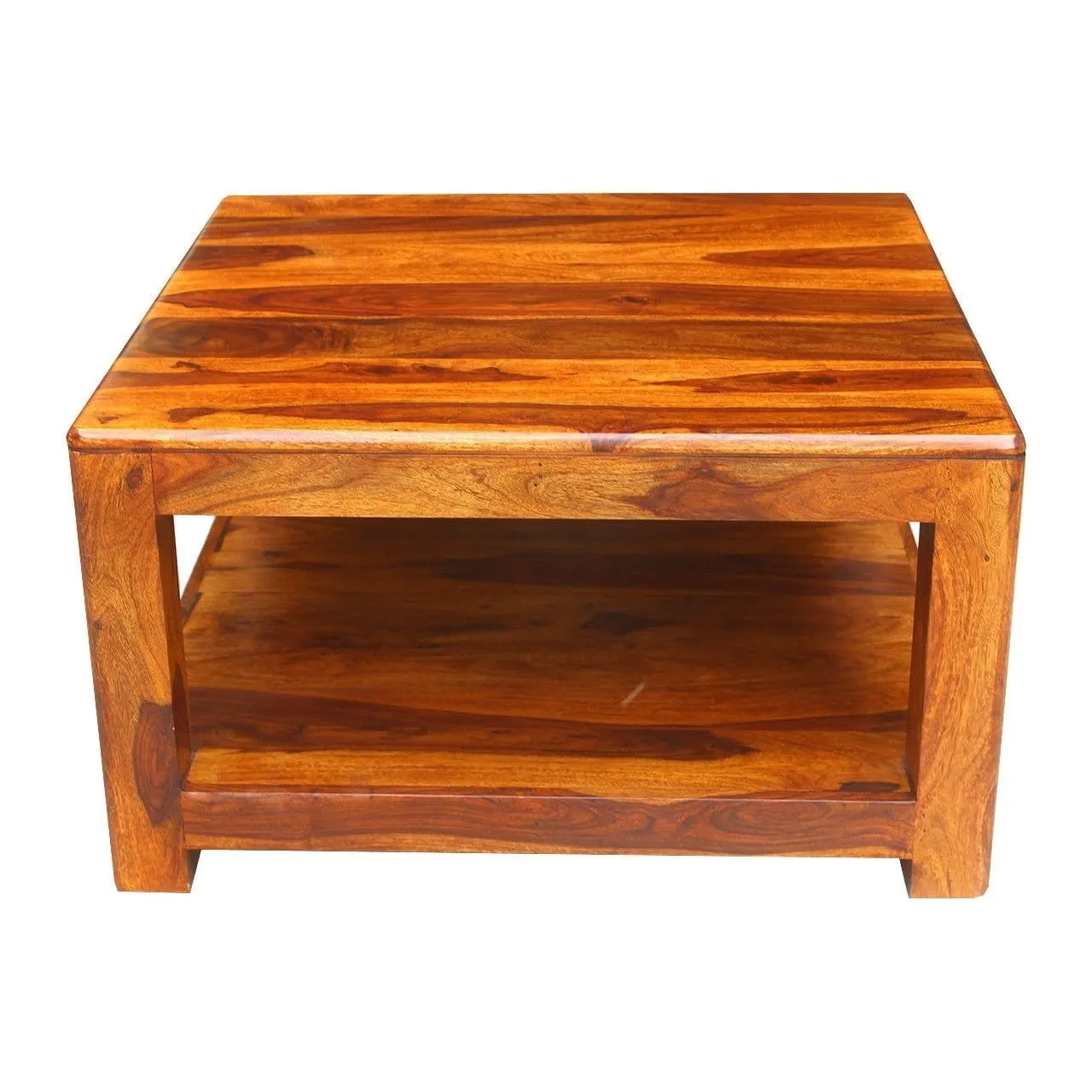 MADE TO ORDER Indian Solid Wood Burbury Side table Lamp Table Honey Brown