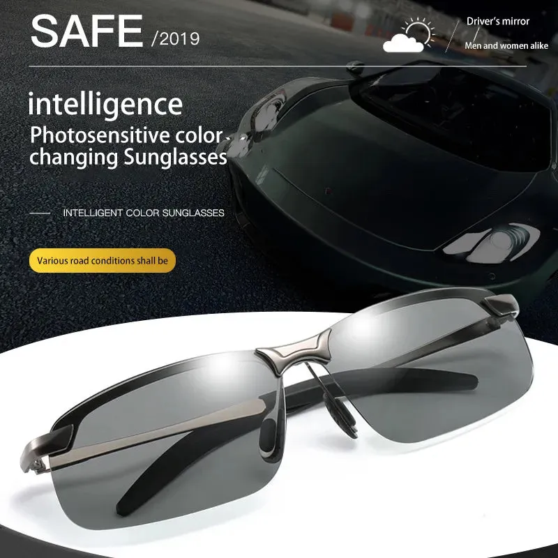 MenPolarized Color Changing Sunglasses Driver Polarized Color Changing Glasses Color Changing Night Vision And Day Vi