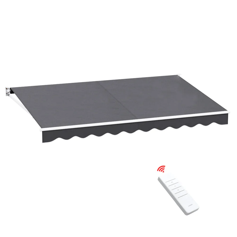 Motorised UV-resistant Folding Arm Awning 4Mx2.5M - Instahut