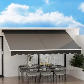 Motorised UV-resistant Folding Arm Awning 4Mx2.5M - Instahut