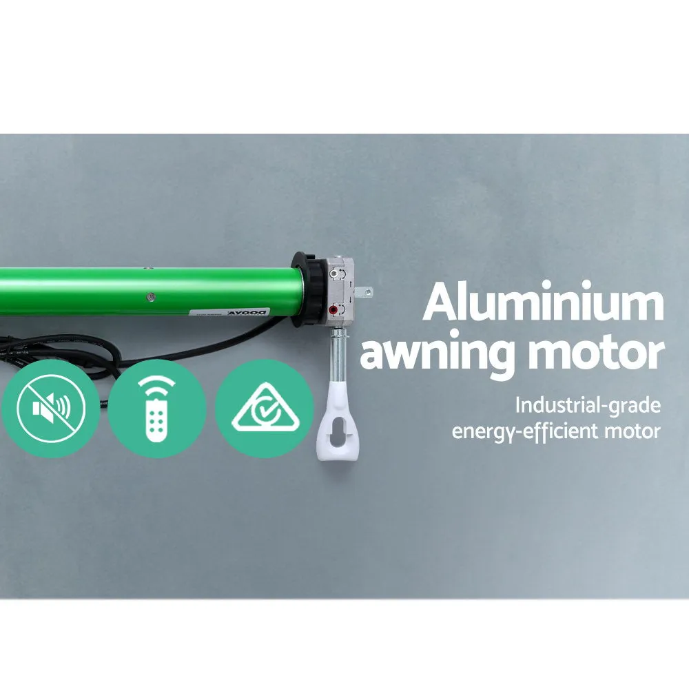 Motorised UV-resistant Folding Arm Awning 4Mx2.5M - Instahut