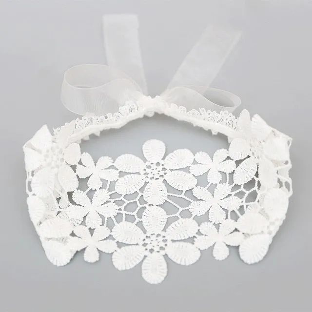 New Hair Accessories for Little Girls - Baby Flower and Crown Headbands Assorted Bow Pearl Lace Hair Band