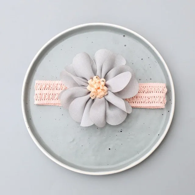 New Hair Accessories for Little Girls - Baby Flower and Crown Headbands Assorted Bow Pearl Lace Hair Band