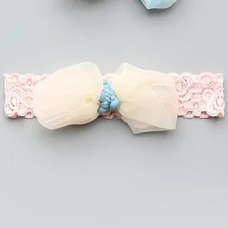New Hair Accessories for Little Girls - Baby Flower and Crown Headbands Assorted Bow Pearl Lace Hair Band